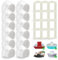 Cat Fountain Filters for PetSafe Drinkwell, 12 Pcs Replacement Carbon Filters Cat Drinking Fountain & 12 Pcs Foam Pre-Filter, Water Fountain Filter for Avalon Pagoda 2 Gallon Sedona Seascape Seaside