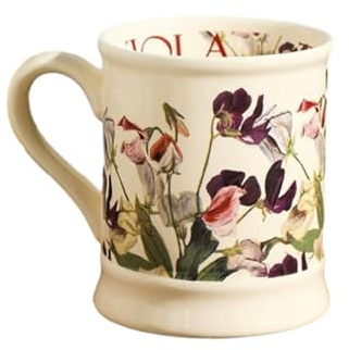 CAPIJIONG 380ml/13oz Vintage Style Ceramic Mug, French Creative Mug-Pansy