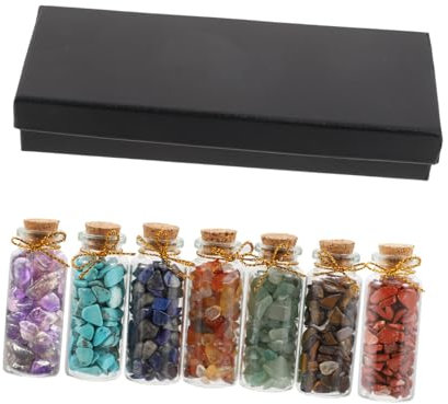 TOPPERFUN 7stücke Teiliges Kreative Glasflaschen Mit Kristallsplittern Dekorative Wünsche Und Driftflaschen Für Romantische Anlässe Für Zu Geburtstagen Und Valentinstag