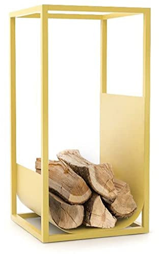 Étagère de rangement en bois de chauffage pour cheminée, étagère en fer, séparateur de bois de chauffage, étagère décorative pour cheminée à la maison