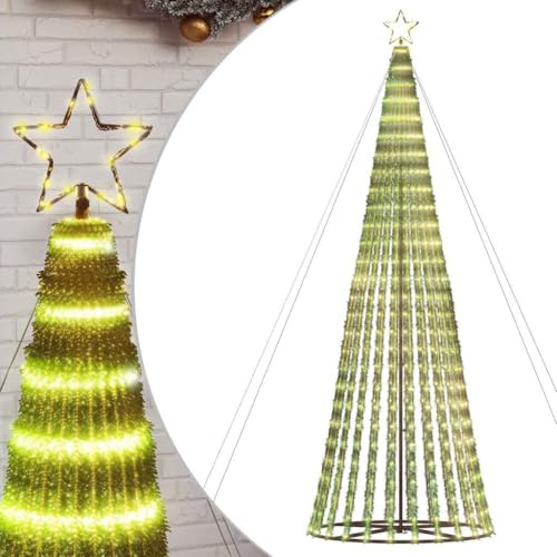 vidaXL LED Weihnachtsbaum 1028 LEDs Warmweiß 403 cm