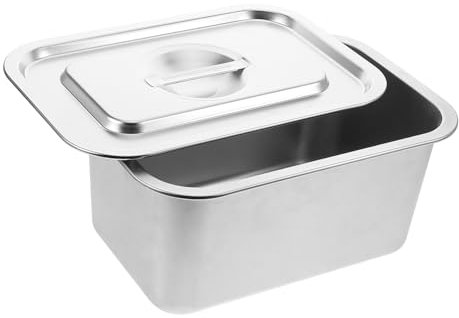Cabilock Compostador De Cocina Con Tapa Contenedor Inoxidable Almacenaje De Alimentos Diseño De Encimera