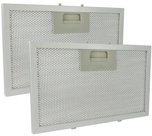 vhbw 2x Filtro metálico de grasa reemplaza Klarstein 10034877 para campana extractora aluminio, carbón activo