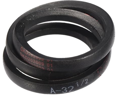 sourcing map A32 1/2 Classic Wrapped V-Belt, 34 Outside Circumference Wrapped Industrial Rubber V-Belt A Profile V-Belt for Industrial Machinery Equipment, Black