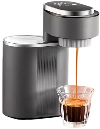 OrkeyDolk® Mini Espresso Kaffeemaschine - Tragbare 9-Bar Italienische Druckpumpe, Klappbare Mini-Kaffeemaschine, 150 ml Elektrische Moka-Kanne, 600 W Mini Tragbare Espresso-Maschine.