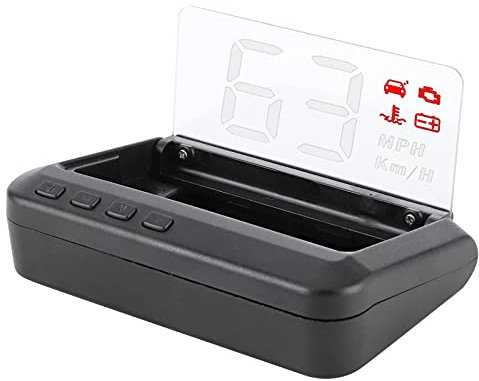 3in Multifunktional Head Up Display HUD Monitor Geschwindigkeitswassertemperaturspannung Anzeige OBD -Projektor