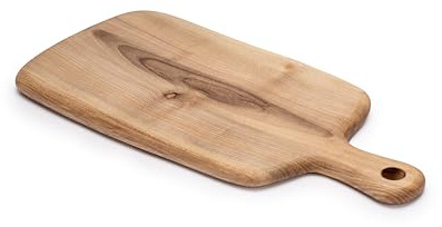 Tabla de Cortar de Madera de Nogal con Mango, 40 cm, Artesanal, Marruecos