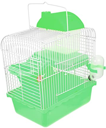 VANZACK Hamsterkäfig Kleintierhaus Aus Robustem Kunststoff Mit Großem Bewegungsraum Dekoratives Hamsterhaus Für Hamster Meerschweinchen Chinchillas Haustierkäfig Für Spielen Und Schlafen