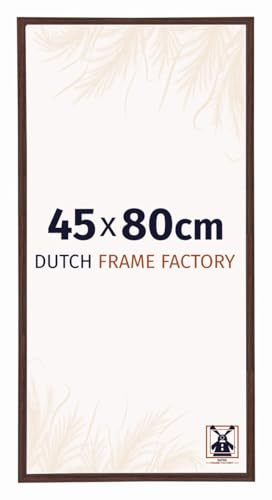 Dutch Frame Factory - Cornice 45x80 cm Marrone - Plastica | Vetro acrilico antiriflesso, Montaggio a parete, Adatta per foto, poster o puzzle, Made in Holland