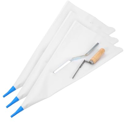 DOITOOL Bolsas De Sellado De Cemento De Alta Resistencia Saco Para Lechada De Albañilería Aplicador De Mortero Con Punta Metálica Para Reparación De Juntas De Ladrillo y Fijación De Azulej