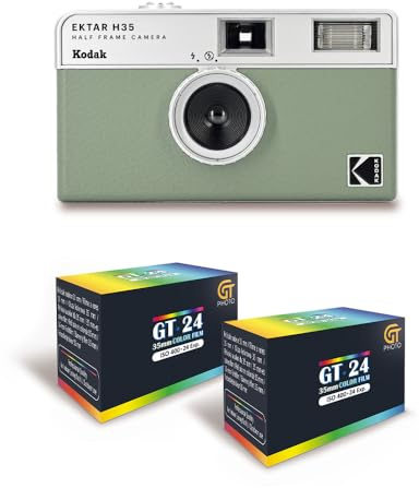 KODAK Ektar H35 - Juego de cámaras de color verde salvia (medio formato), color verde