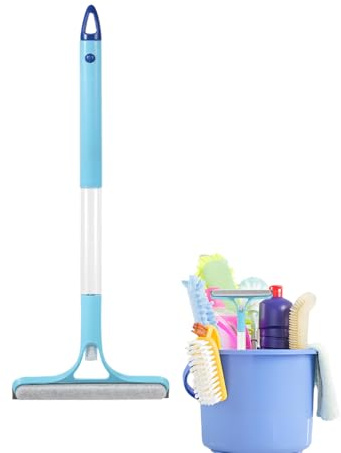 Shitafe Limpia es, Limpiador de Espejos con Pulverizador, Ergonómico Limpiaes para Paneles Solares, Espejo, Baño, Puerta de, Encimera, Baldosa y Parabrisas del Coche