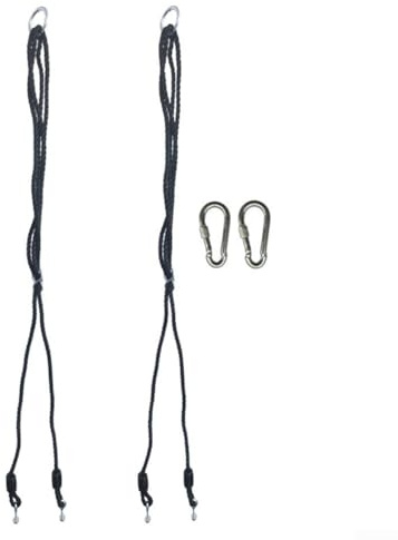 Cuerdas de columpio ajustables para exteriores con hebillas de escalada de metal resistentes y tuercas de bloqueo, compatibles con múltiples tipos de columpio para una mayor seguridad