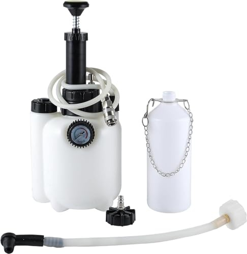 ARATERVIO 3L Bremsenentlüftungsgerät mit 1L Auffangflasche & E20 Adapter – Bremsenentlüfter & Bremsflüssigkeitswechselgerät für Auto & Motorrad – Effizientes Bremswerkzeug