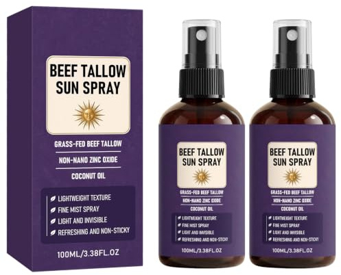 Rindertalg solspray, LSF30, mineralell, fin dimma, transparent, utan vit film, korallvänlig, 100 ml (2)