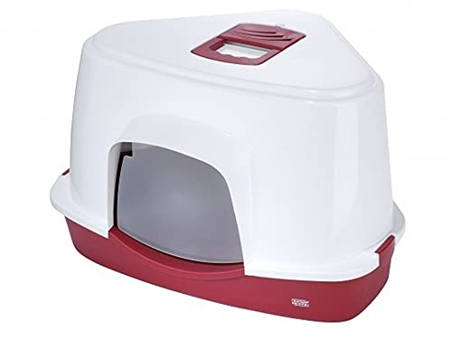 Europet-Bernina Eck-Toilette m Dach groß in rot