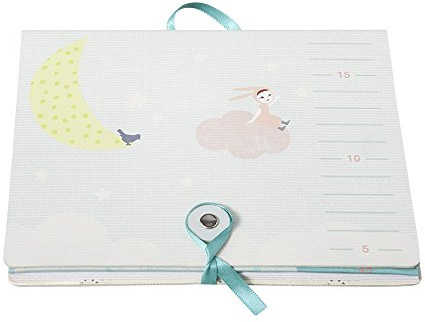 Baby Art 34120177 Baby Art Messlatte I´m not a Baby, faltbare Meßlatte für Kinder inkl. toller Sticker, misst die Körpergröße von 45 cm bis 145 cm, aus robustem Karton, mehrfarbig