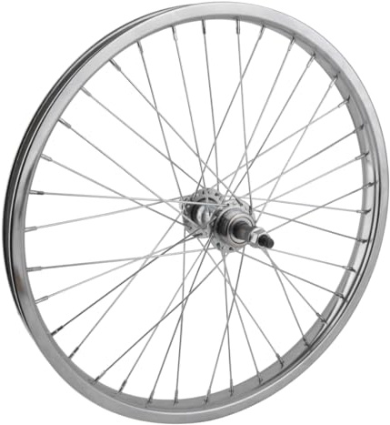 WheelMaster Rear Bicycle Wheel, 20 x 1.75, 36H, Steel, Bolt On, Silver