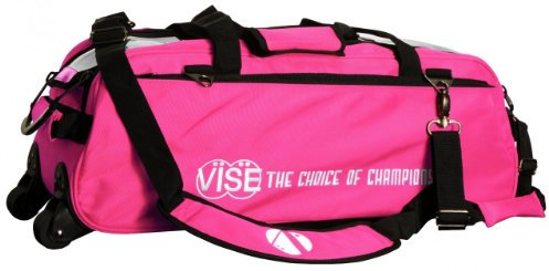 Vise Bowlingtasche mit 3 Bällen, Rose
