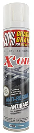 X'OIL - Aérosol Anti-Résine Pour Taille Haie & Sécateur - Puissant & Durable - Facilité D'Application - 250ml, Noir