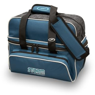 Storm 2 Ball Deluxe Tote Bowling Bag- Steel Blue/Black