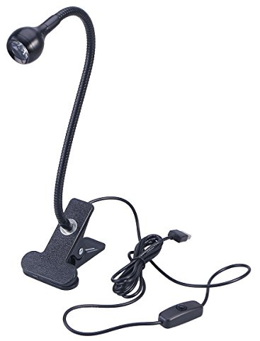 LEDMOMO Clip sur Lampe de Bureau LED Lampe de Lecture USB Cygne Lampe de Chevet avec Commutateur