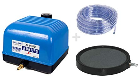 Hailea Aquaforte V30 Belüfter-Set Luftpumpe inkl. 10m Schlauch und Luftplatte 20cm