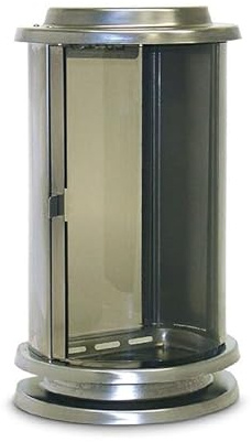 legendURN Tombstone Lantern Stainless Steel | Unique Grave Lantern Made from Stainless Steel