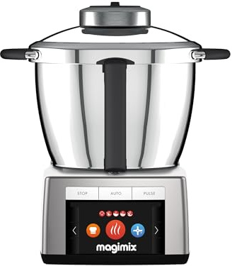Magimix Robot Cuiseur Multifonction – Cook Expert - Bol Inox 3,5 L, 12 Programmes Automatiques – Moteur Professionnel 900 W Garanti 30 Ans - Chrome Mat