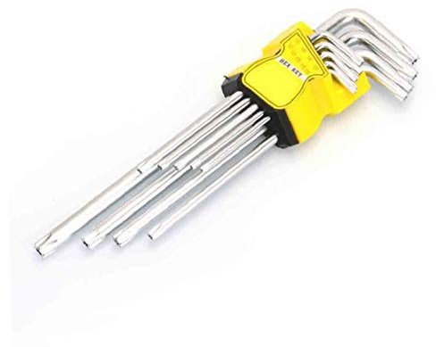 Multifunktionale Schraubendreher 9pcs Stern Hand Bedienen Schlüssel Metric Torx-vanadium-schlüsselsatz Für T10 T15 T20 T25 T27 T30 T40 T45 T50