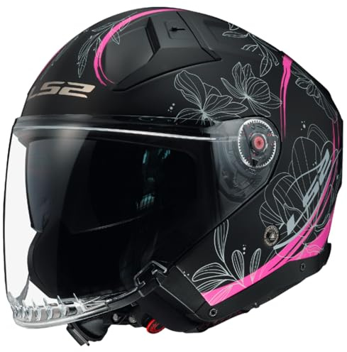LS2, Jet-Motorradhelm INFINITY II LOTUS Matt Pink, S | Beschlaghemmend