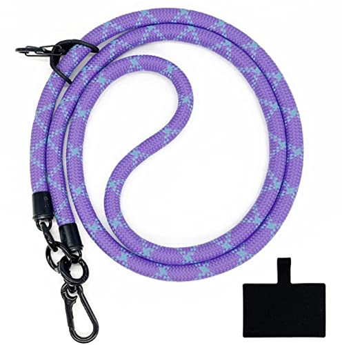 HIRANE Thick Rope Cell Phone Lanyard Spacer, Anti Theft Phone Strap, Adjustable Crossbody Phone Strap, Universal Crossbody Patch Phone Lanyards, for All Smartphone (10)