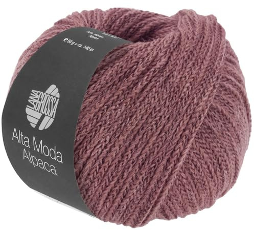 LANA GROSSA Alta Moda Alpaca | Kettengarn aus Alpaka (Baby) | Handstrickgarn aus 90% Alpaka (Baby), 5% Schurwolle (Merino) & 5% Polyamid | 50g Wolle zum Stricken & Häkeln | 140m Garn 93
