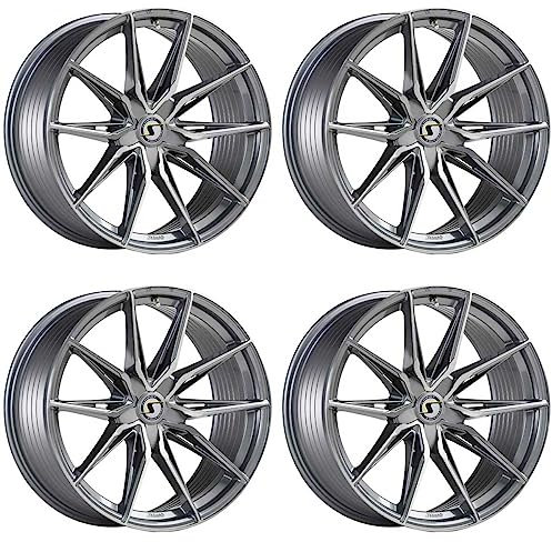 4x Schmidt Felgen TwentyOne 8.5Jx19 ET40 5x112 TitanBrushed kompatibel mit Mercedes AMG C-Klasse W206 C43 Typ R2CS (T-Modell)