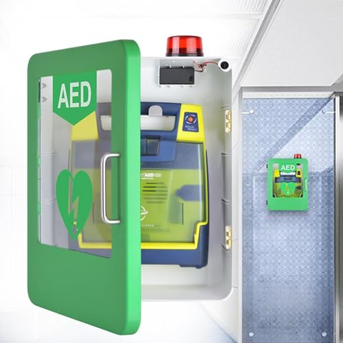 IINCOOY Universal AED Automatic External Defibrillator Storage Cabinet Wall-Mounted Alarm Box Open-Box Alarm First-aid Box