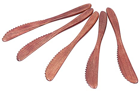Wooden Dinner Knife,Polished Cake Knife Reusable Dinnerware Kitchen Gadgets for Home Restaurant