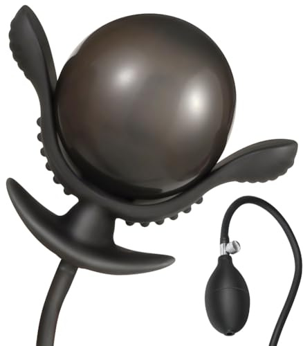 SXOVO Plug Anal Hinchable con Bomba de Silicona Líquida Butt Plug Estimulación de la Próstata Masturbador BDSM Expansor Anal Juguetes Sexuales Extremos para Hombres Mujeres y Parejas