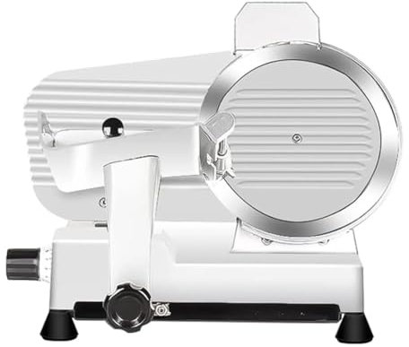 Trancheuse électrique de charcuterie, lame en acier de 10 , maison et commerciale, trancheuse de charcuterie électrique semi-automatique en acier inoxydable pour pain, fromage, pour viande, fromage,