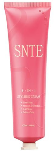 4 in 1 Styling Cream, Anti Frizz Hair Cream, Tames Flyaway Hair, Enhances Shine - No Chemical, Non Greasy, Women & Kids
