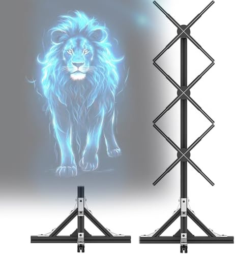 Ventilatore Olografico 3d, Proiettore Olografico 3d, Display Pubblicitario, Macchina Pubblicitaria Verticale, Proiezione Olografica Rotante, Supporto Altoparlante Bluetooth, Con Telecomando,PZ65