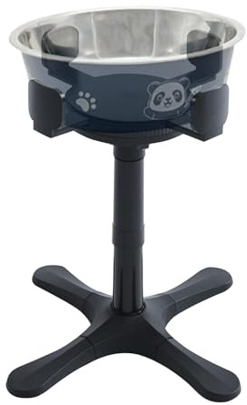 Dog Bowl Stand - Adjustable Raised Pet Feeder, Elevated Dog Feeding Station | Adjustable Single Dog Feeding Bowl Stand Raised, Height Adjustable Bowl Holder, Non-Slip Food and Water Bowl Stand, Elevat
