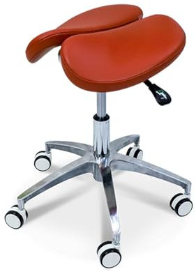 Ergonomischer Sattelhocker mit geteiltem Sitz und Rückenlehne für Zuhause, Zahnklinik und Salongebrauch