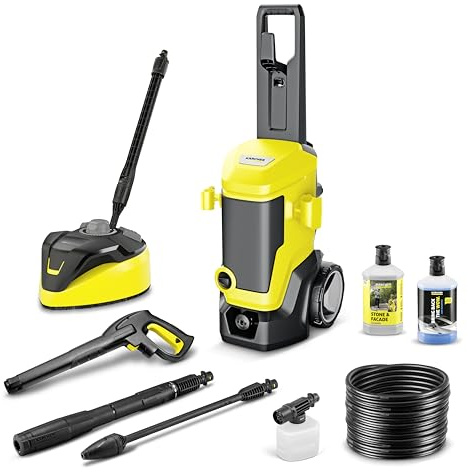 Kärcher Hochdruckreiniger K 7 WCM FJ Home, Druck: max. 180 bar, Fördermenge: 600 l/h, Flächenleistung: 60 m²/h, Gewicht: 17,1 kg, HD-Pistole, Vario Power-Strahlrohr, Dreckfräser, Schaumdüse