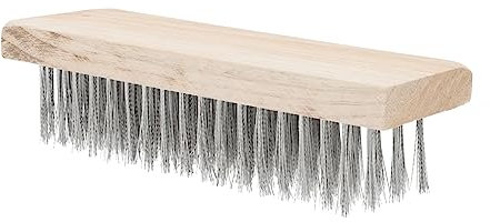 TOPBATHY Stahldraht Unkrautbürste Stahlbürste Entferner Gartenreinigungswerkzeug Reinigungsbürste Moosreinigungsbürste Holz Langen Griff Pinsel Outdoor Versorgung