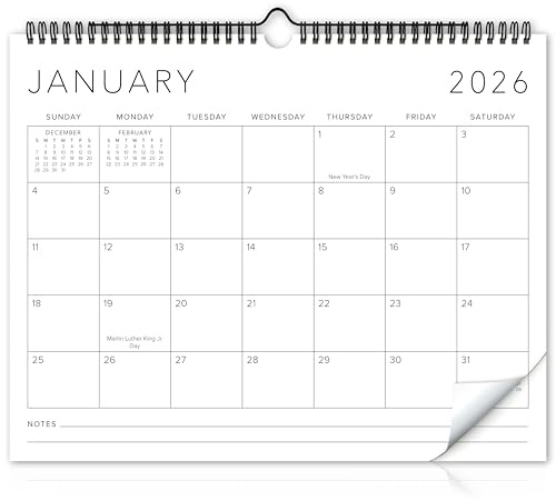 Beautiful 2026 Wall Calendar - Runs from January 2026 until July 2027 - Large 14.5 x 11.5 Office Wall Calendar for Easy Organizing