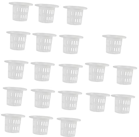 TOYANDONA 100pcs Plastic Net Cup Plant Cups Nursery Soilless Plastic Hydroponic Basket for Garden Herb Pots Plant Pots