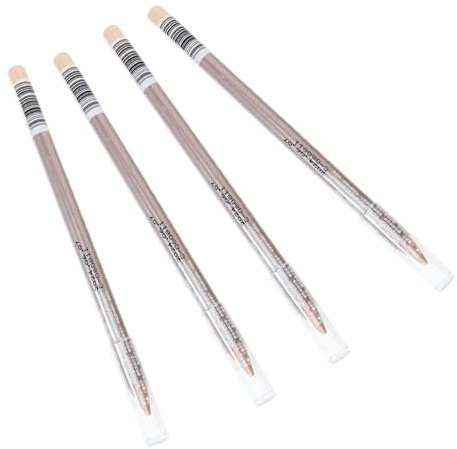 Gatuida Lot de 4 Crayons Correcteurs de Taches Waterproof 2 Naturel Taille Standard en Bois pour Visage et Yeux, Maquillage Longue Tenue, Voyages et Usage Quotidien