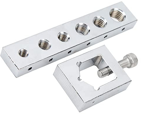 Haofy Ensemble d'outils Professionnels de Gabarit de Perceuse à Fil de sécurité pour écrous et Boulons en Métal, Guide de Fil de Verrouillage pour Tailles de Filetage M6 M8 M10 M12, Outil de
