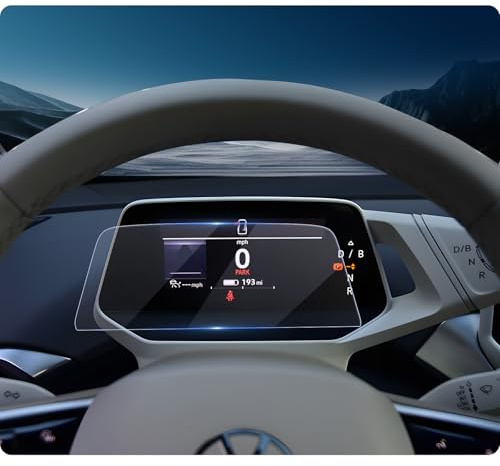 LUWU Compatibile con VW ID.3/ID.4 GTX Pro/ID.Buzz/ID Buzz Cargo/Cupra Born Cockpit Instrument Pellicola Protettiva 5,3 pollici Digital Cockpit HD Vetro Temperato Pellicola Protettiva 9H Antigraffio