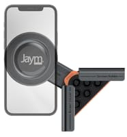 JAYM Bokförbar telefonhållare med Tesla Model 3/Y/X/S - universellt stöd för iPhone, Samsung, Android - utan lim, anti-fall, redovisbar MagSafe och induktionsladdning